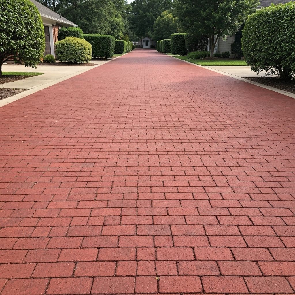 After - Brick Driveway